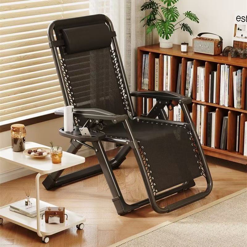 办公室躺椅折叠午休午睡床家用休闲懒人靠背椅阳台椅子1