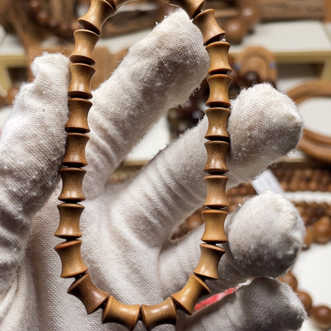 檀香木手串/手链老山檀香竹节顺纹