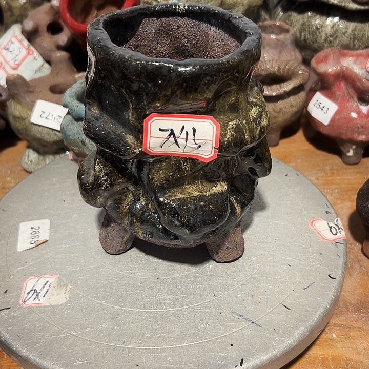 粗陶花盆制作面包手工花盆
