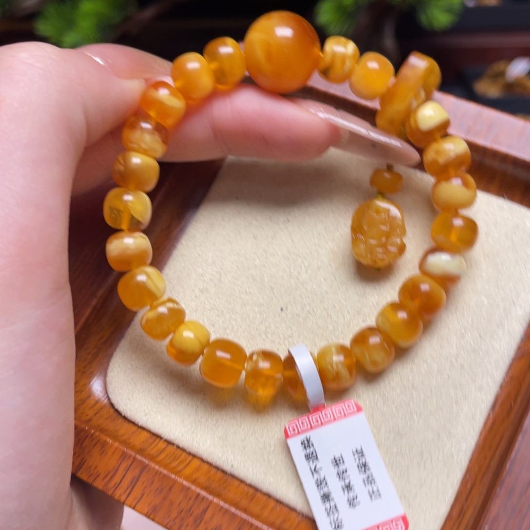 蜜蜡手链未镶嵌手串