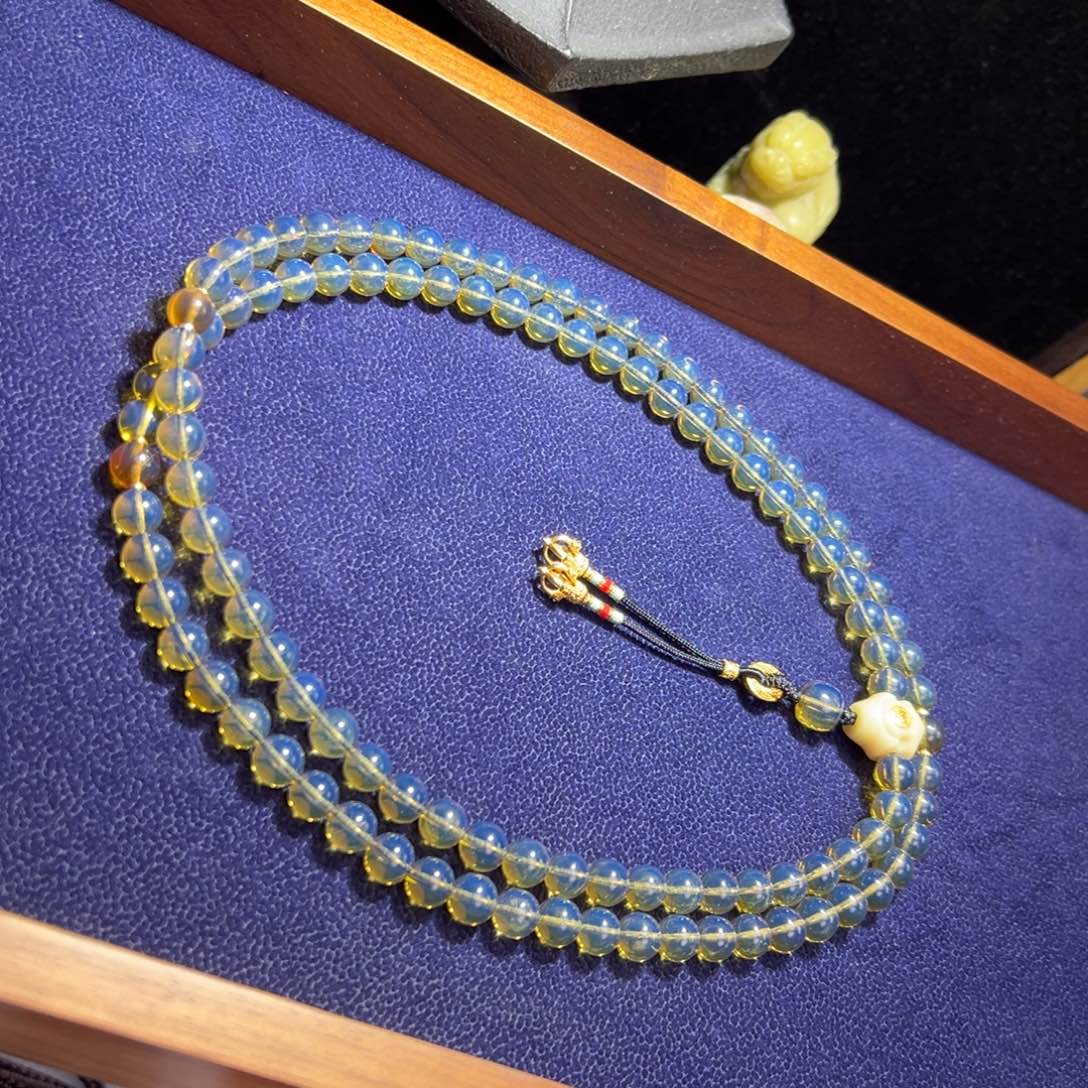 琥珀手链未镶嵌108佛珠