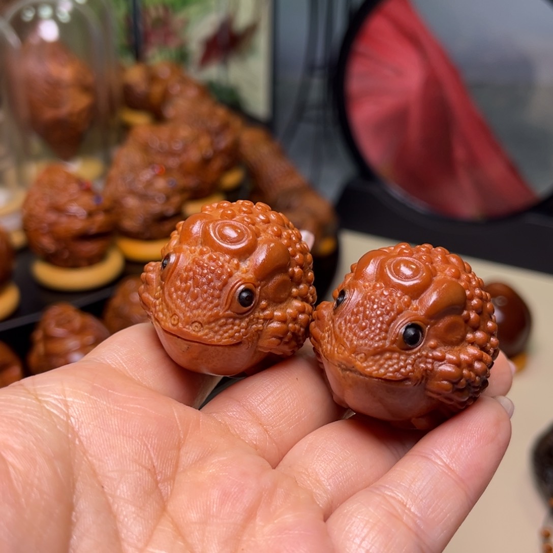 橄榄核手串/手链元宝金蟾一对