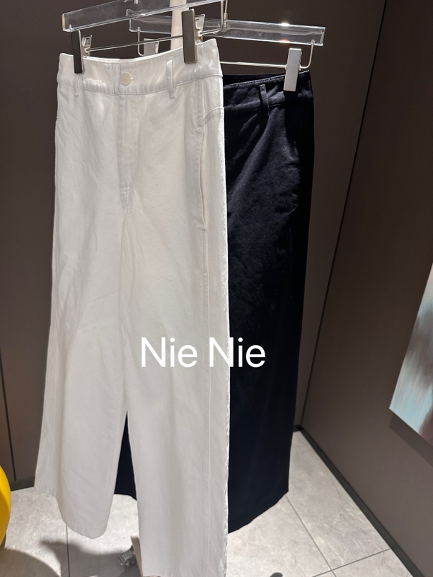 Nienie 调性穿搭休闲直筒裤 