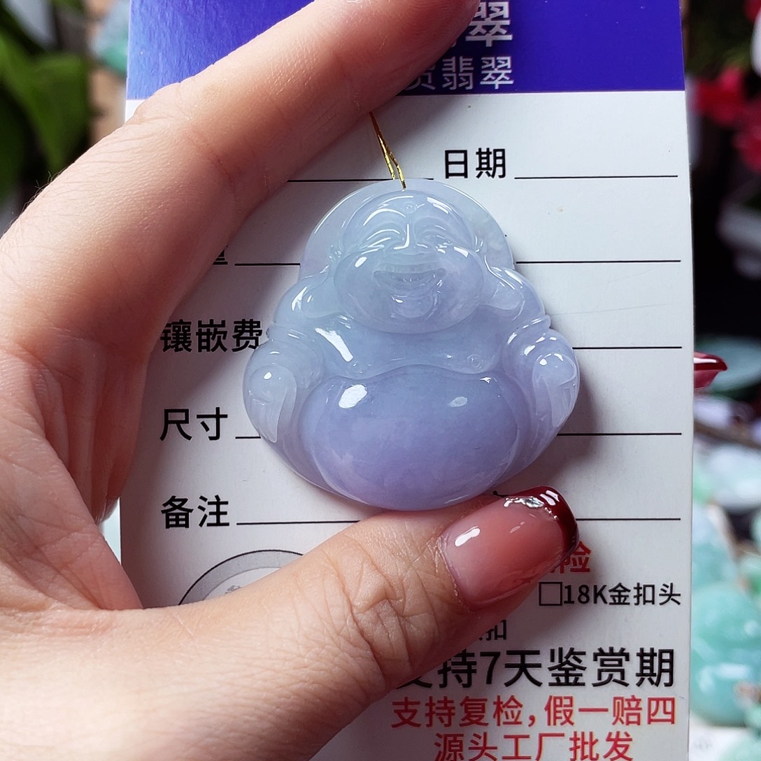 一***好翡翠未镶嵌颈饰佛公