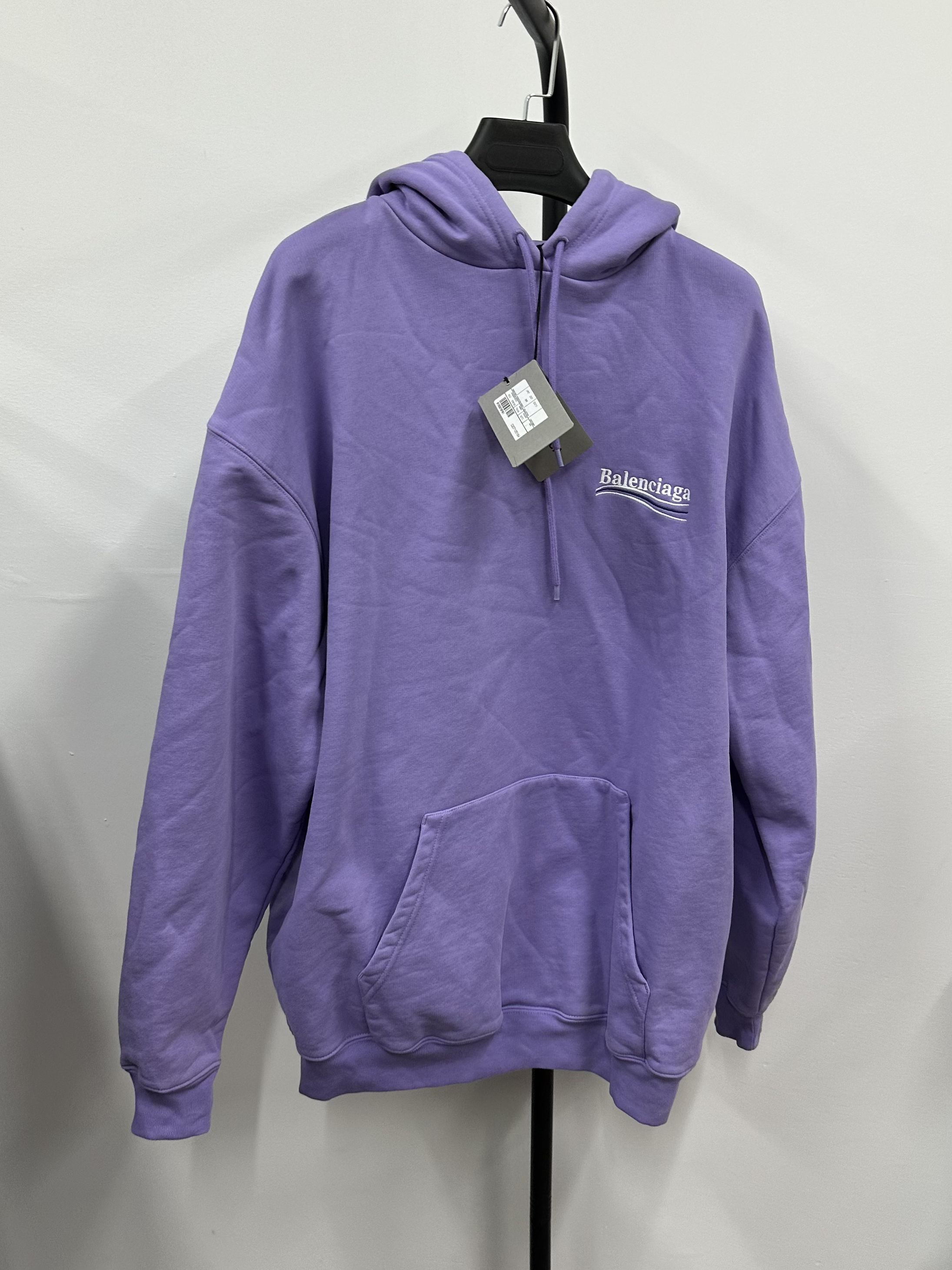 未使用 Balenciaga/巴黎世家 巴黎世家 徽标字母徽标刺绣套头卫衣