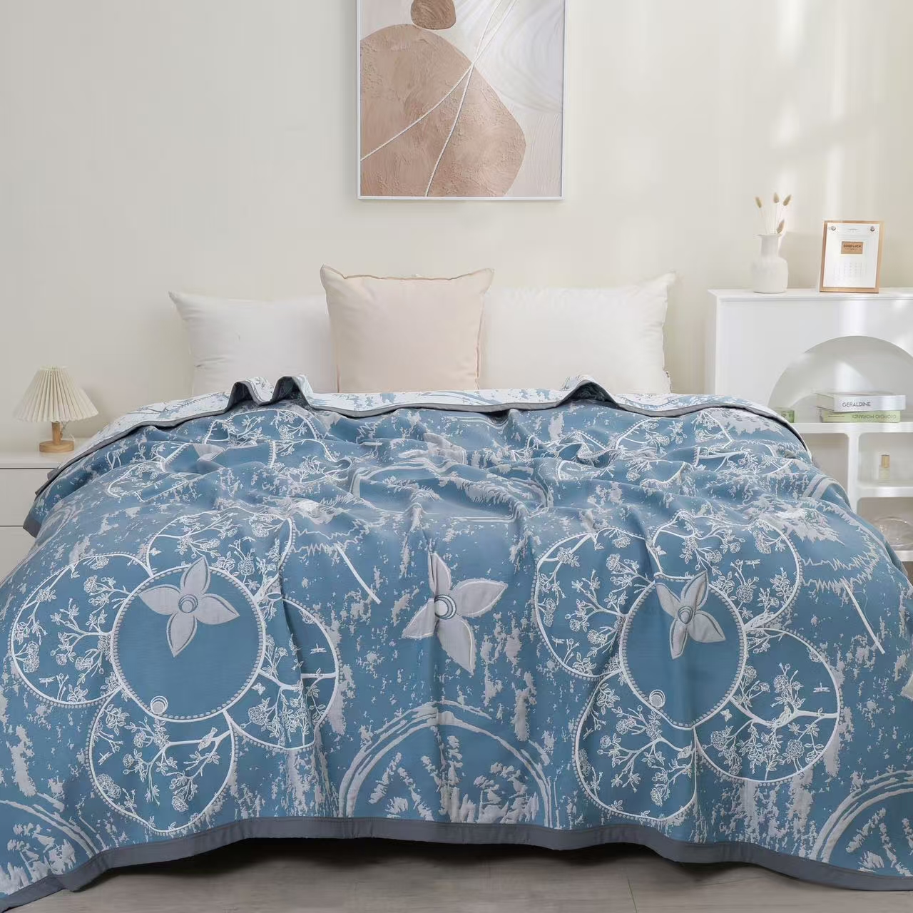 路易幽兰200*230cm加厚舒适床盖