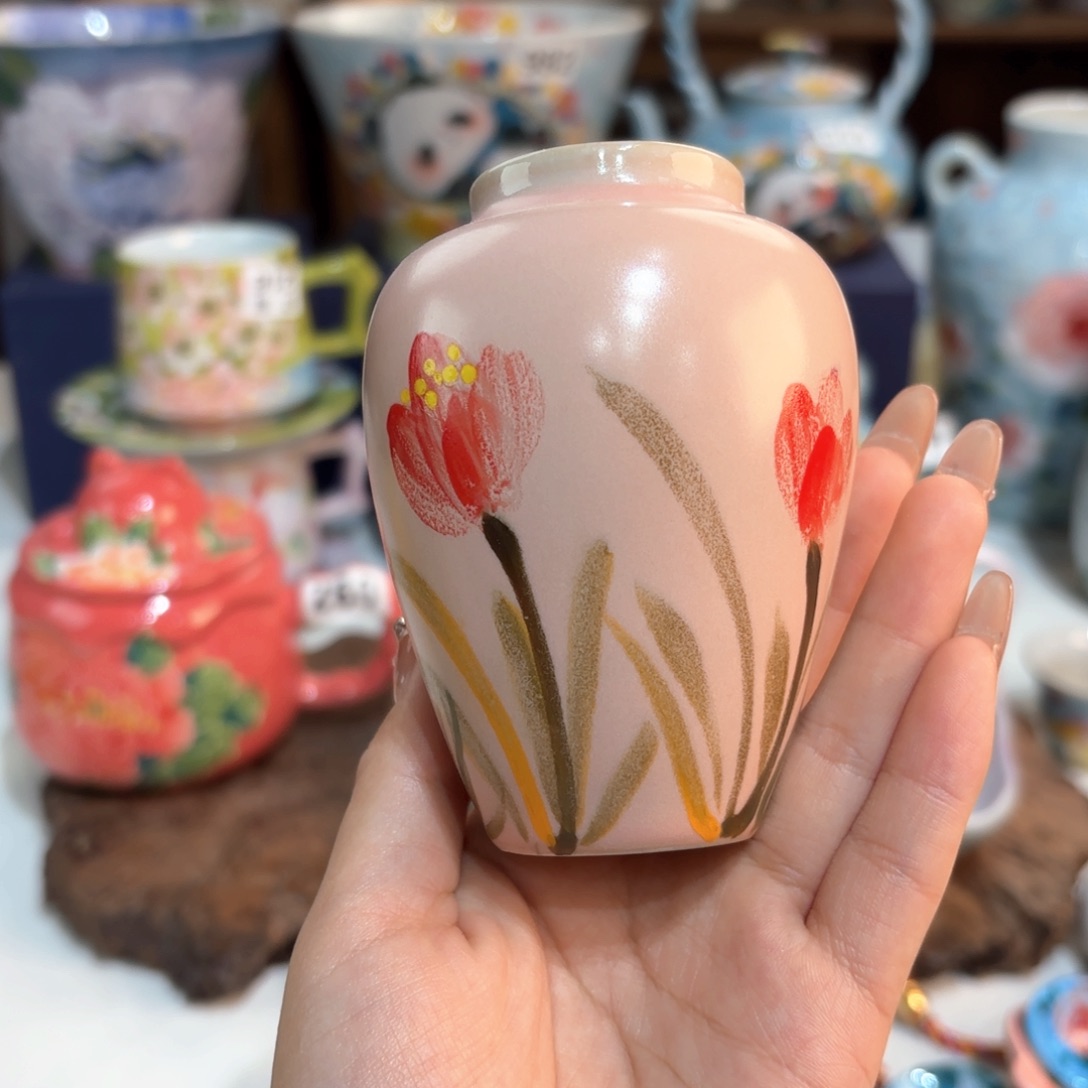 景德镇手绘高温釉下彩陶瓷茶具