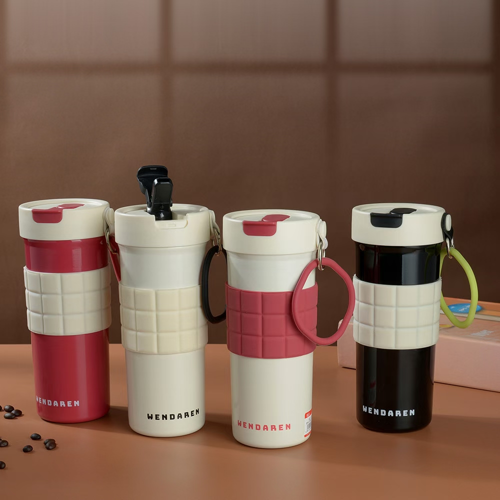 爆款高颜值2025新品316不锈钢保温杯潮流咖啡杯吸管车载杯