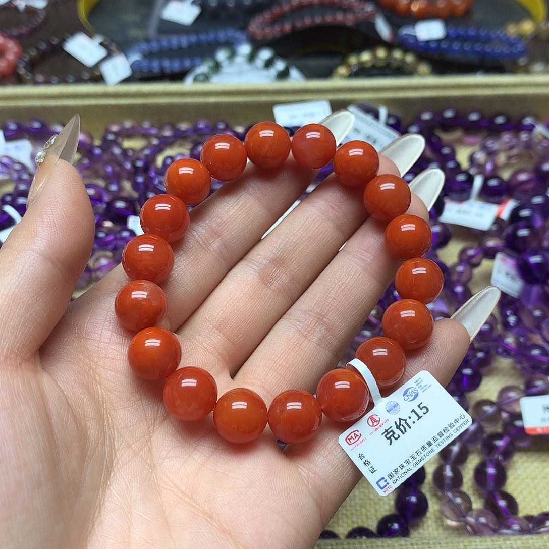 南红玛瑙手链未镶嵌手链