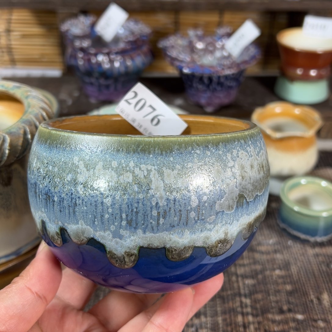 红陶口9高7 景德镇手工花盆