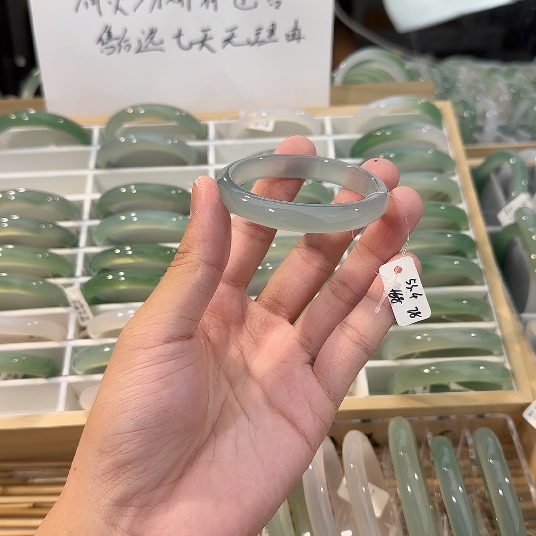 手镯玛瑙/玉髓未镶嵌圈口53.4