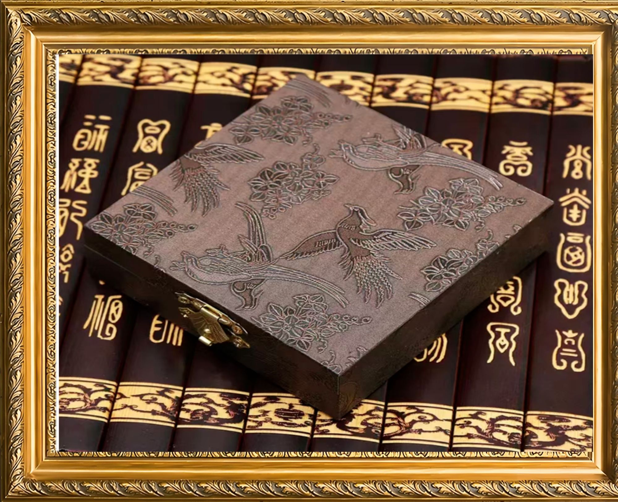 首饰盒/箱 珠宝古典首饰盒方形收纳盒古典包装盒木盒子