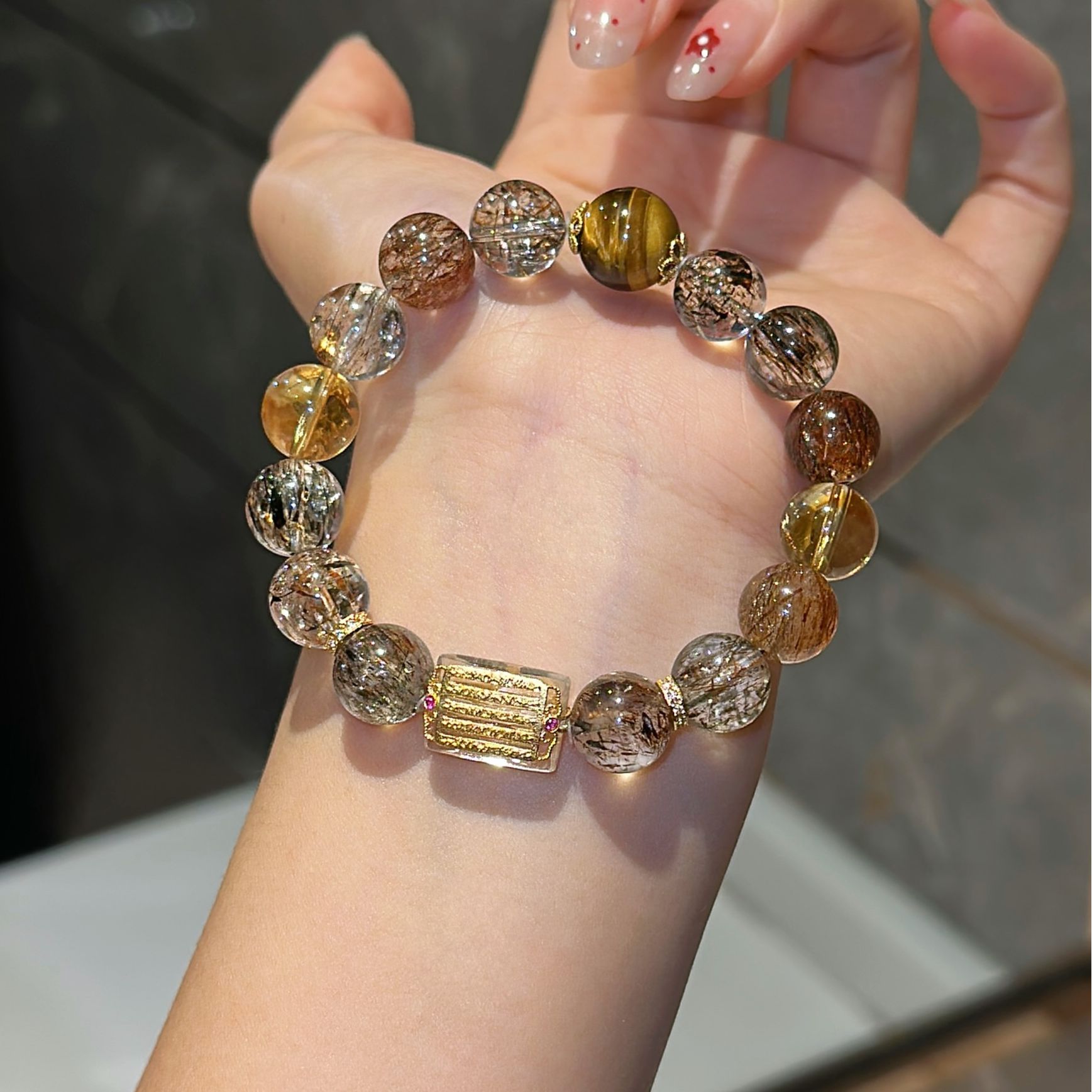 【超哥专属】【全力以富】10mm黑金超七设计手串（多样性发一）