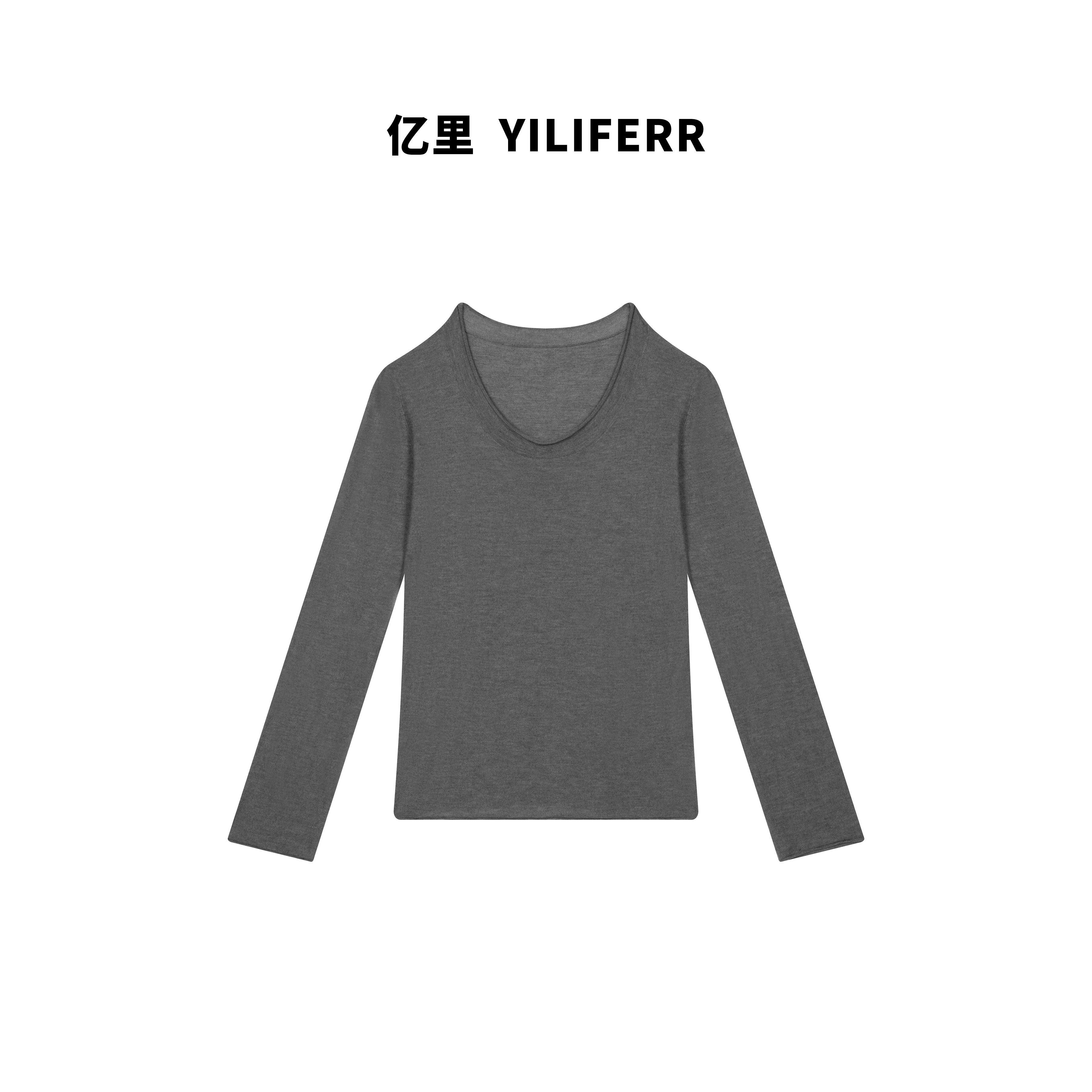 【YILI显瘦女装】圆领休闲百搭软糯上衣 Y0028