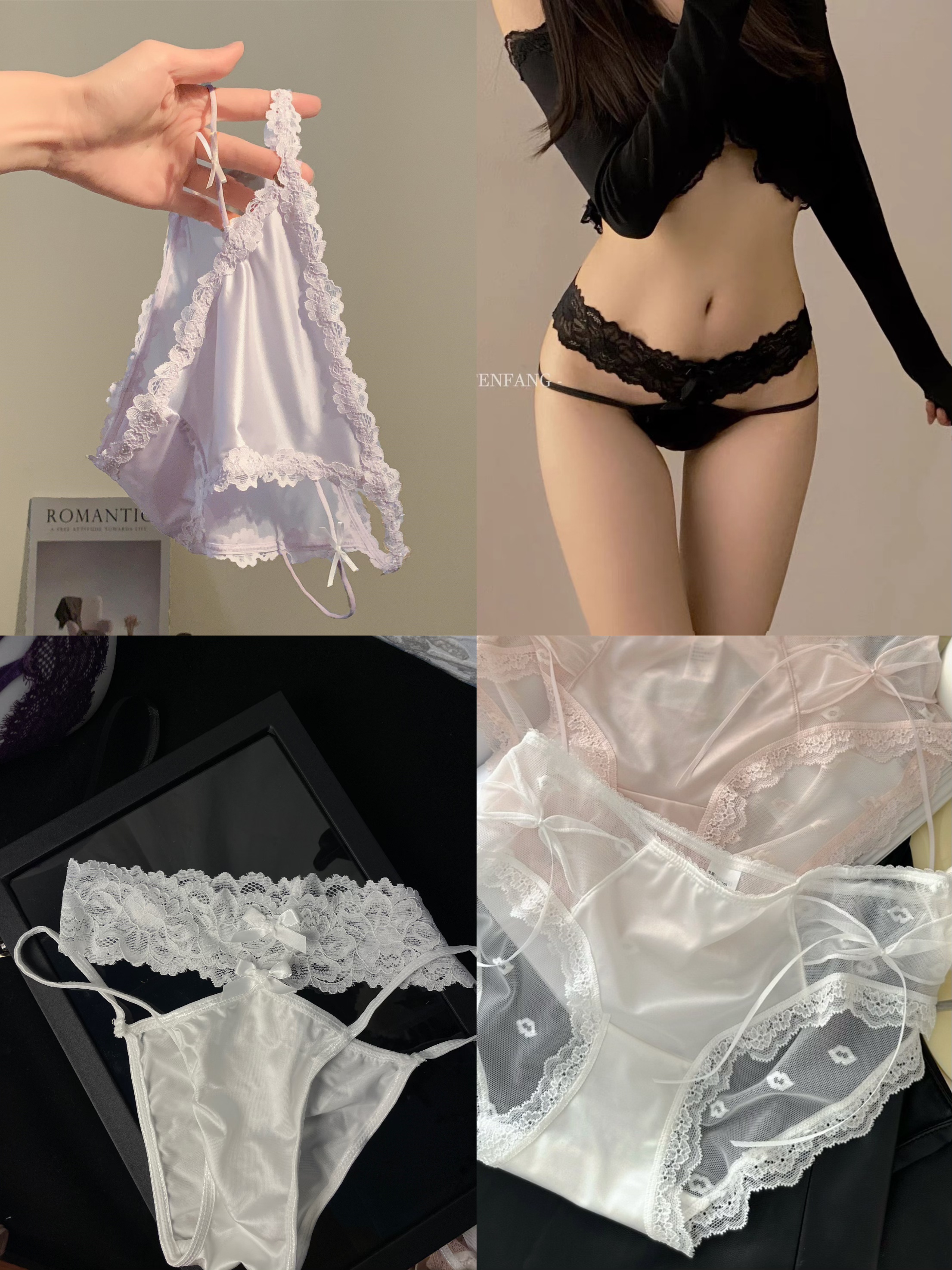 蕾丝内裤纯棉三角裤透气法式性感风女三角三角外裤