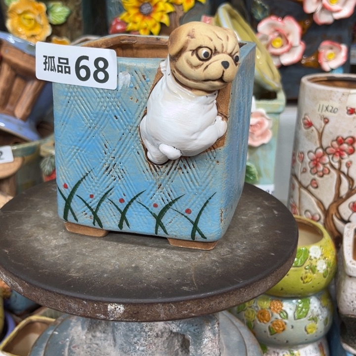 紫砂花盆粗陶材质多肉花盆