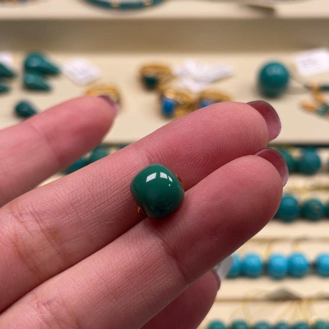 绿松石珠宝奇石未镶嵌小***°