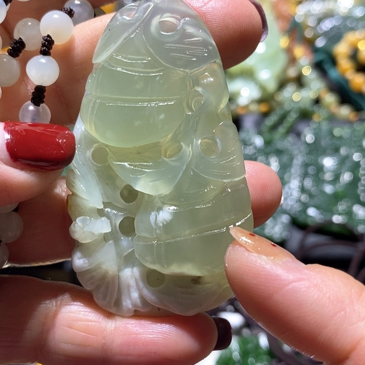 岫玉毛衣链未镶嵌