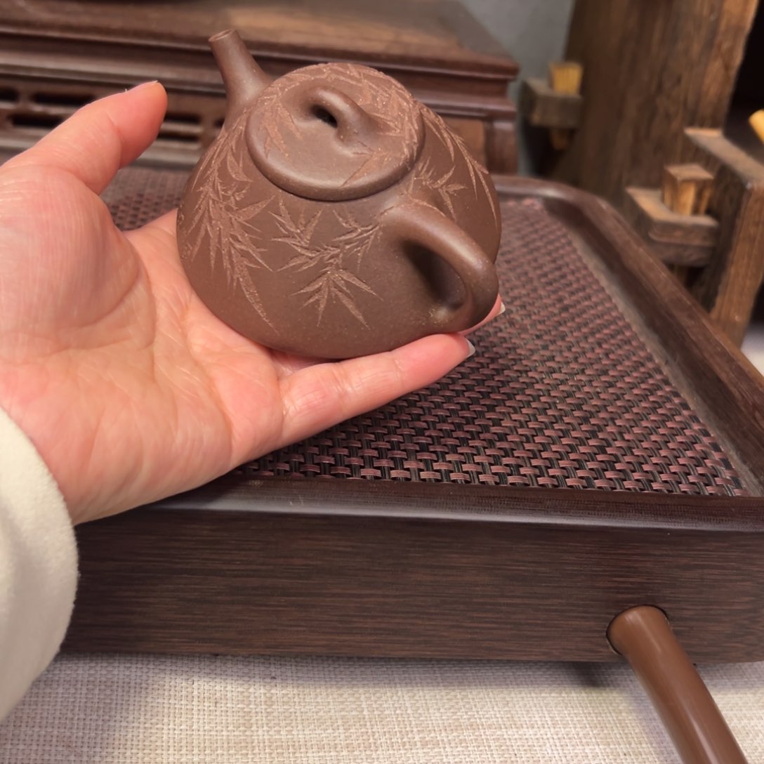 紫砂茶壶老*堡全手石瓢