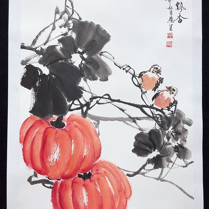 国画老师手绘作品