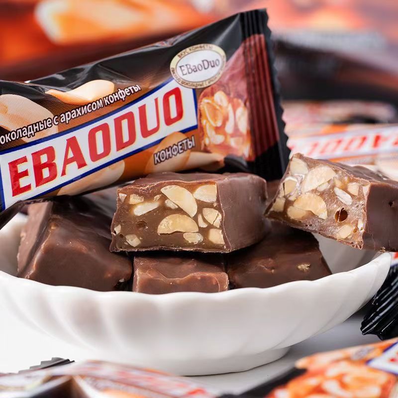 士力架巧克力夹心糖果坚果果仁夹心糖焦糖果仁糖新年糖果婚庆喜糖