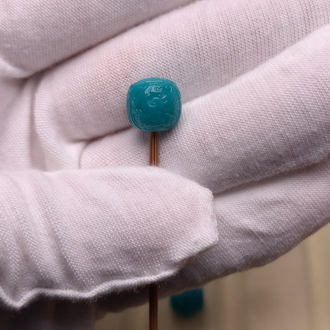 绿松石未镶嵌绿松石龙凤9.3