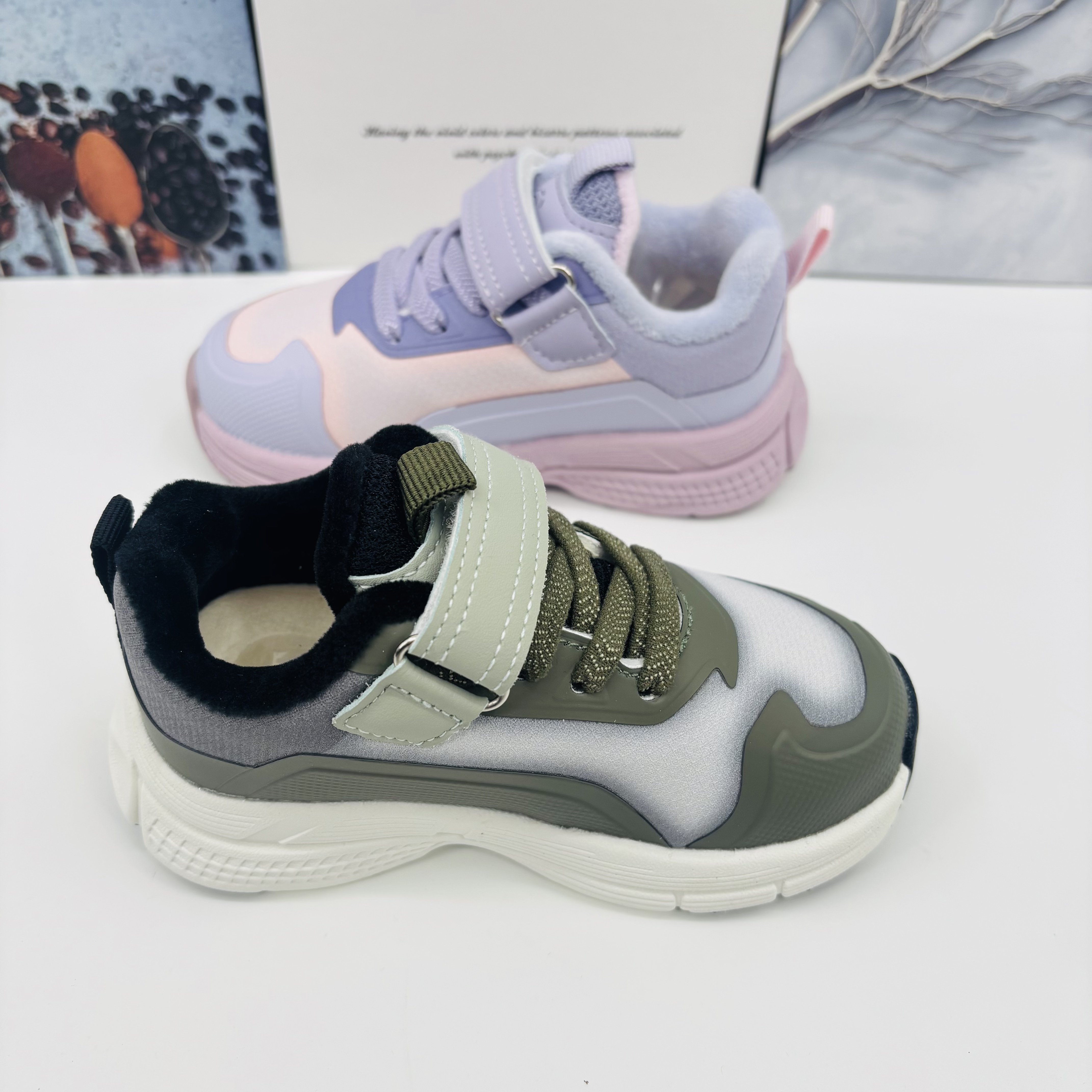 B4区329冬季儿童时尚休闲保暖加绒二棉鞋