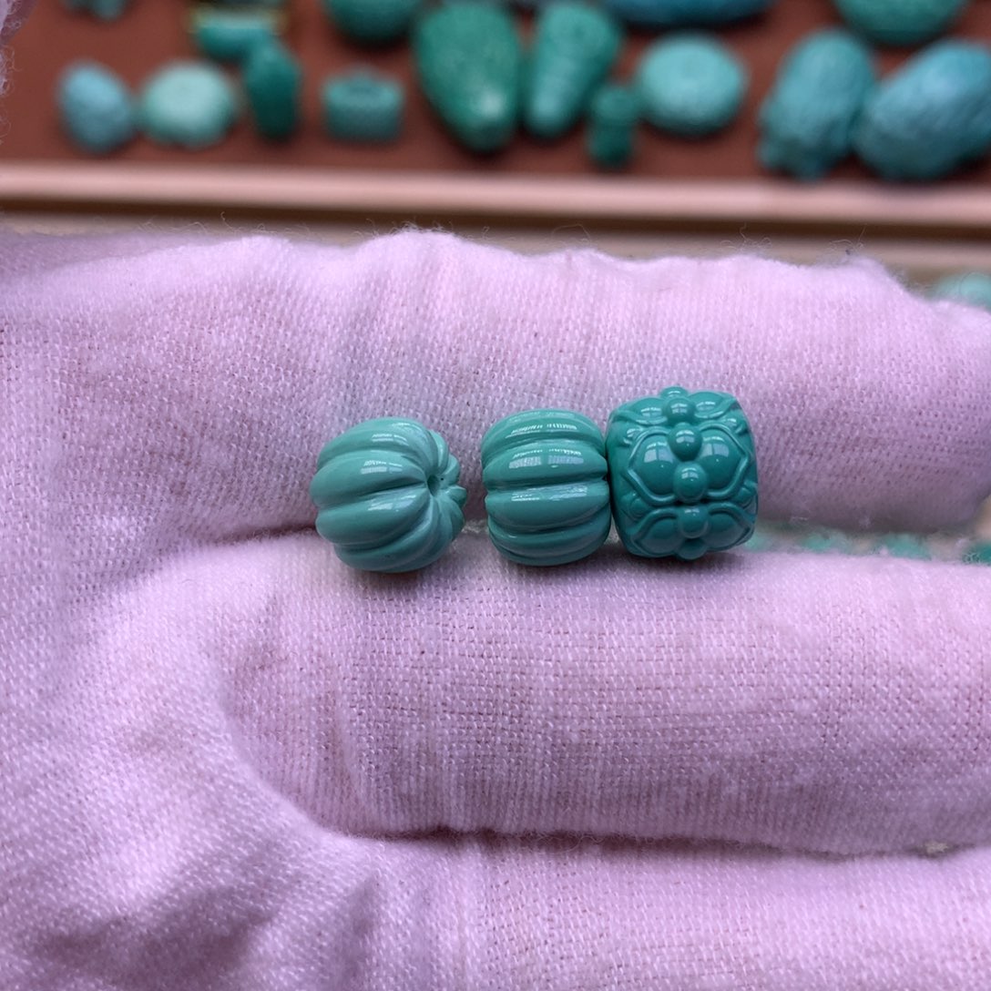 福***妈原生态瓜珠一对卡10并蒂莲花卡11