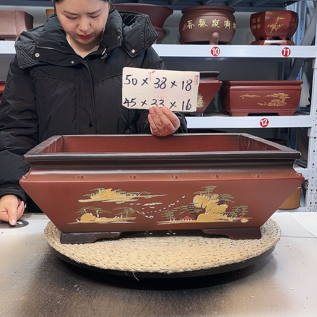 紫砂花盆紫砂花盆