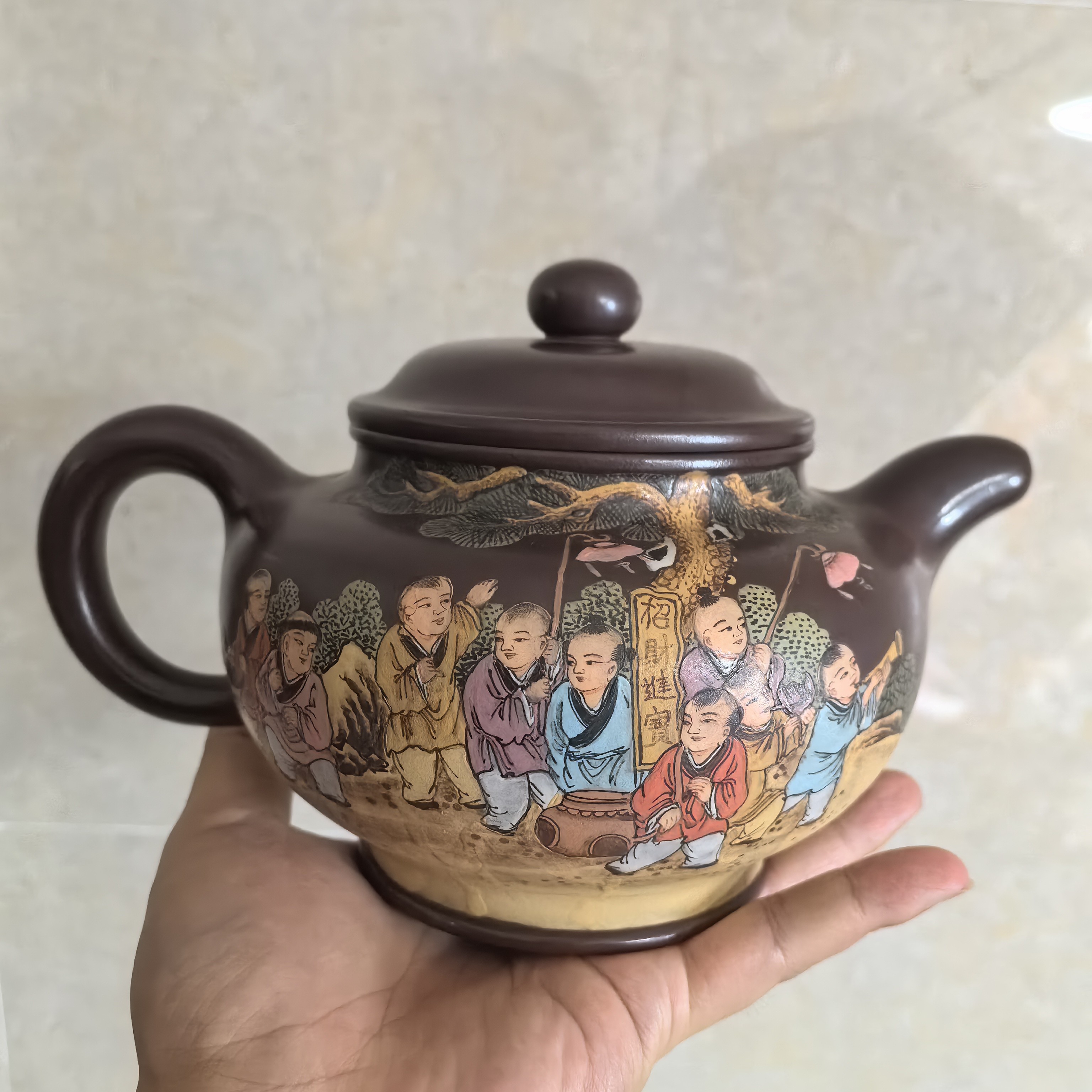 十八童子闹元宵 甲级紫泥