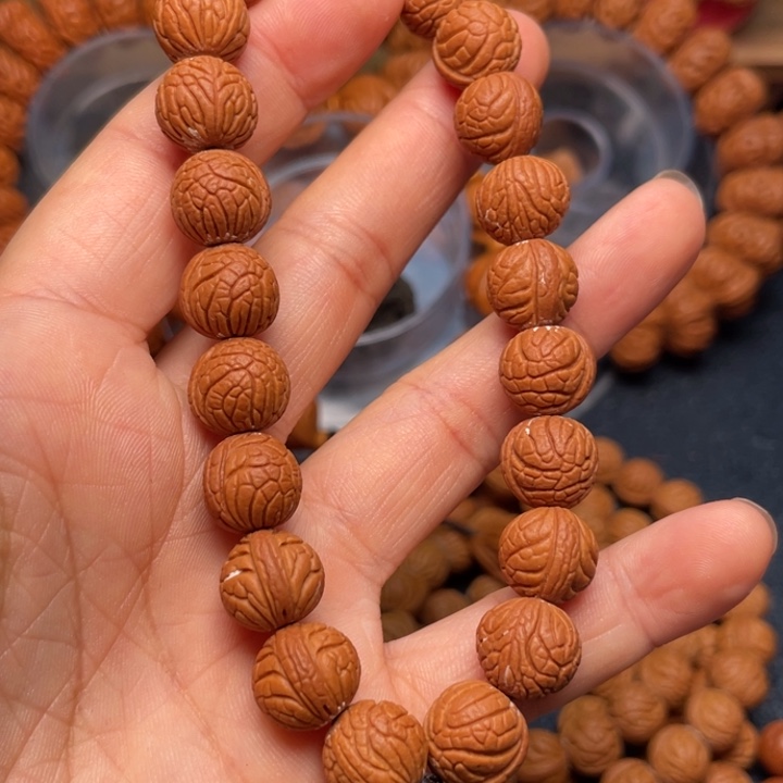 桃核手串龙纹桃核22