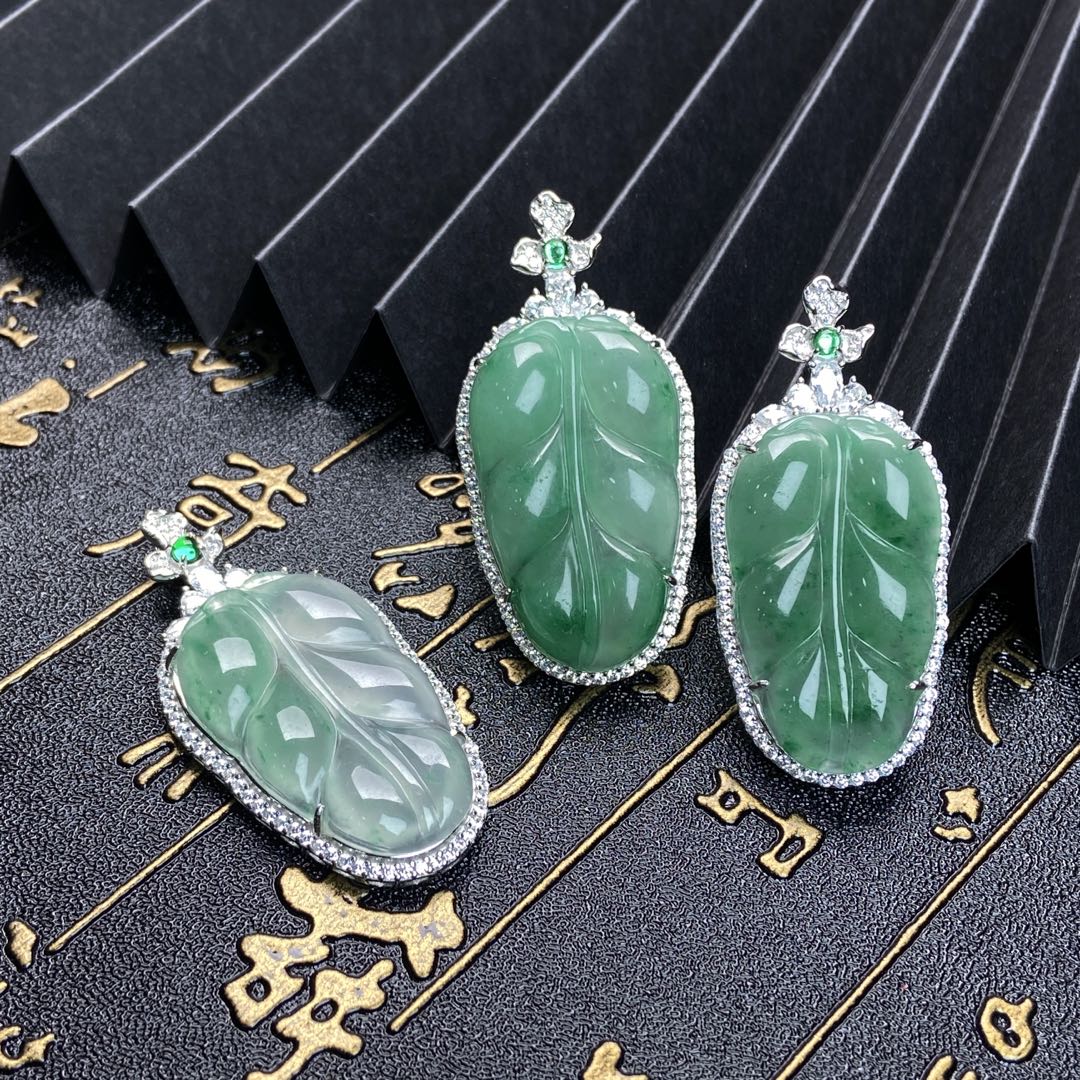 【星浩好物】s925银镶非洲翠吊坠 QT33H204【多样性发一件】