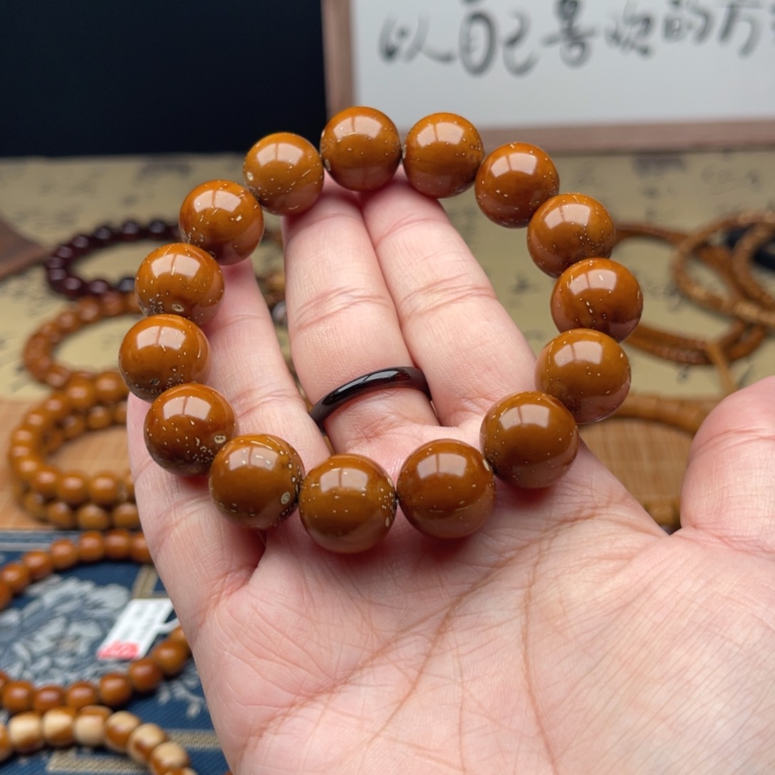 紫金鼠手串半实心光珠14➕