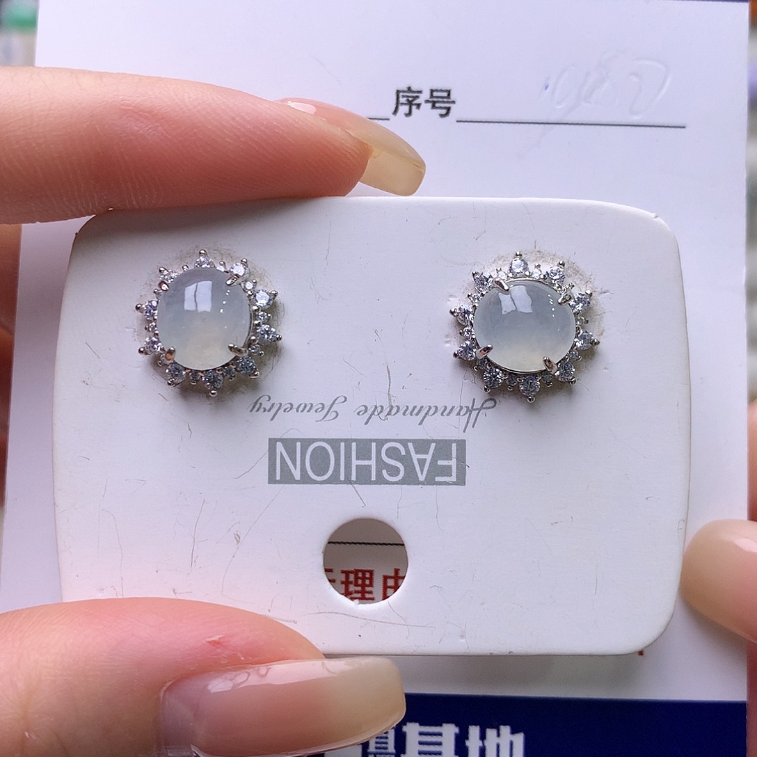 翡翠银S925镶嵌戒指