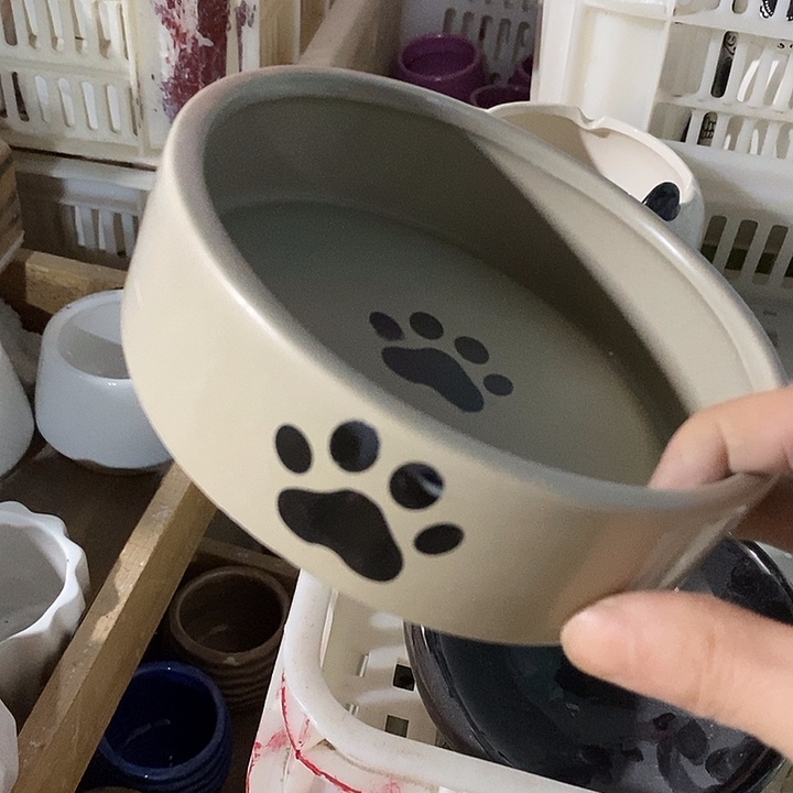 陶盆有孔 瑕疵针孔漏釉介意勿拍外口 14外高4.5