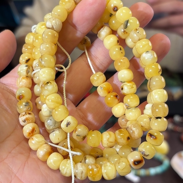 未镶嵌颈饰蜜蜡蜜蜡