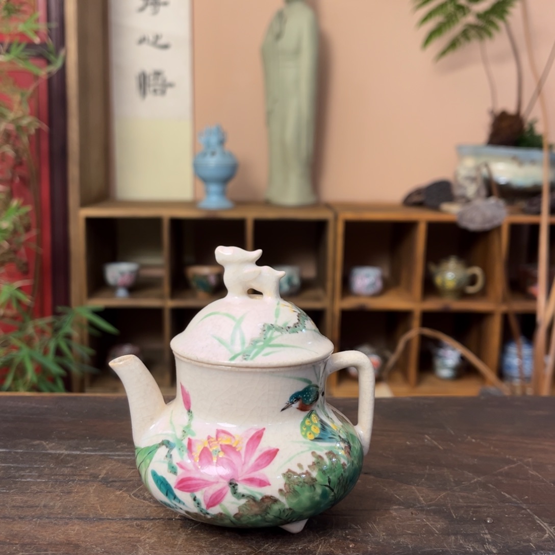 杯柴烧手工手绘陶瓷