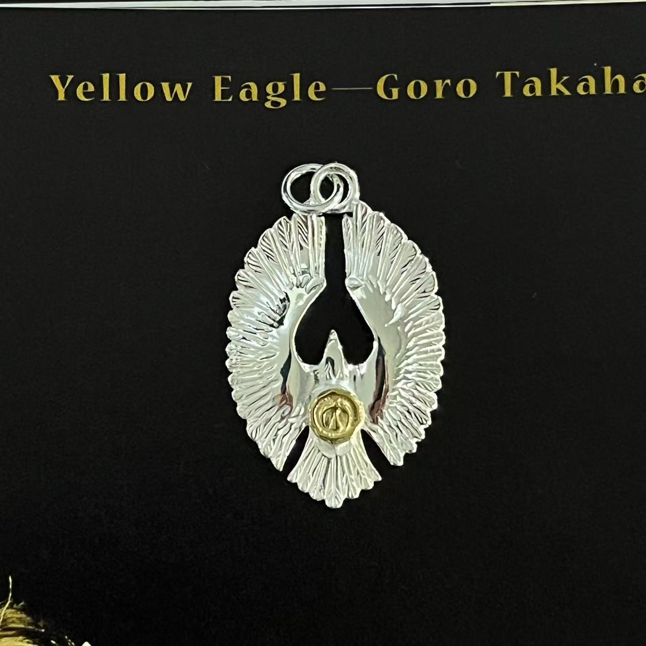 吊坠925银 NO114精工手作展翅老鹰吊坠印第安小众风格菊地健飞鹰