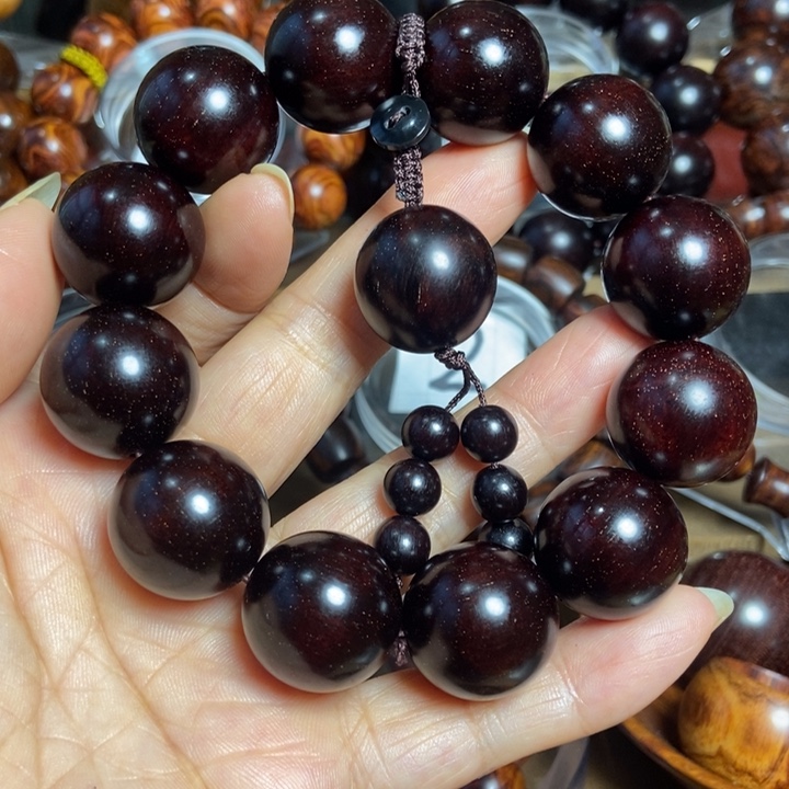 ****༊檀香紫檀（小叶紫檀）紫檀带星星尺寸2.0