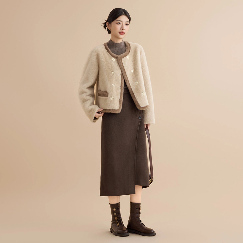 【谷邦GOOBGS】短款大衣女G4455029-6