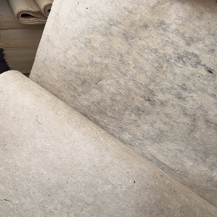 浅烟灰色43×43cm100张皮纸微瑕