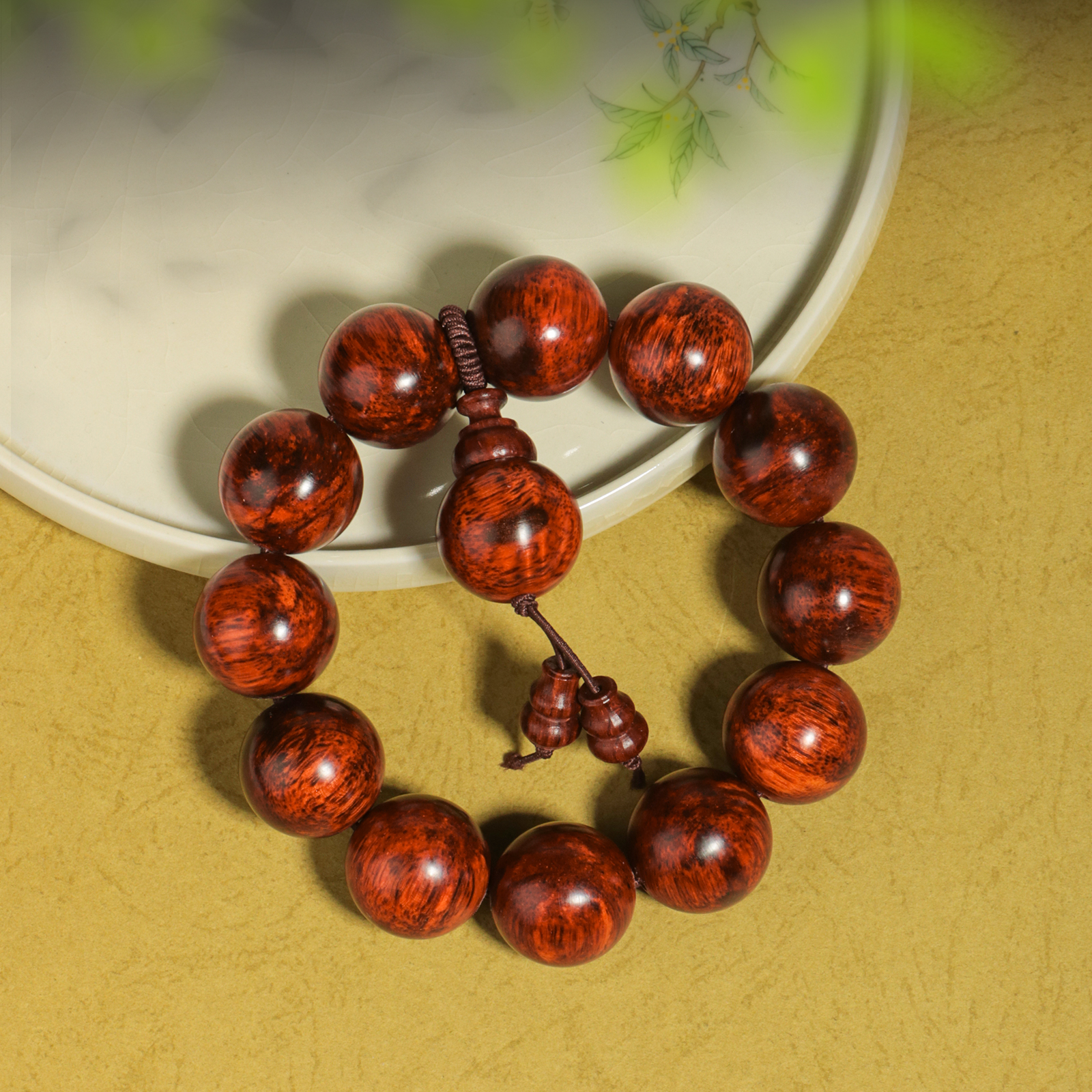 【二楠】缅甸黄花梨2.0*12颗