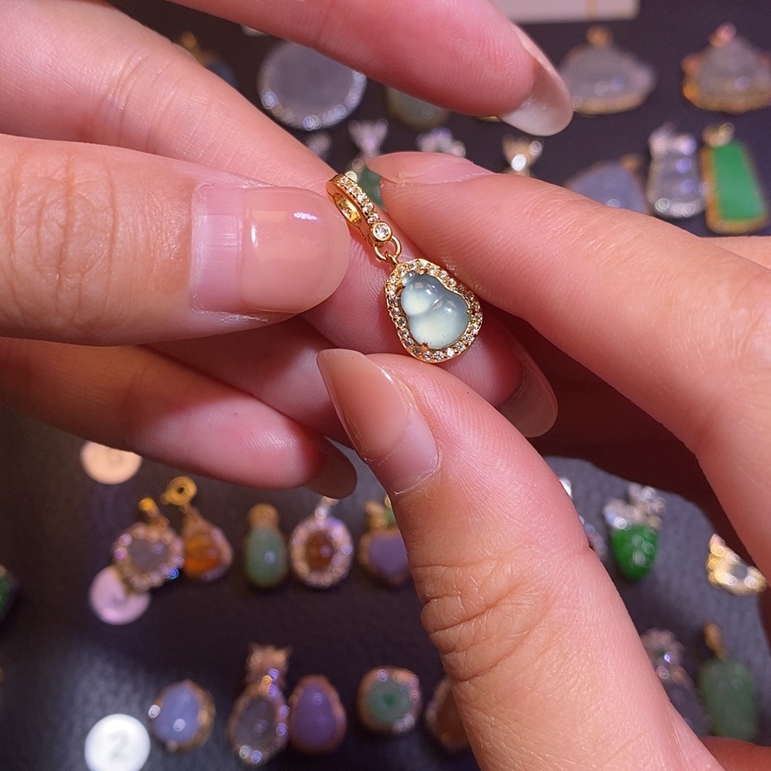 翡翠银S925镶嵌项链