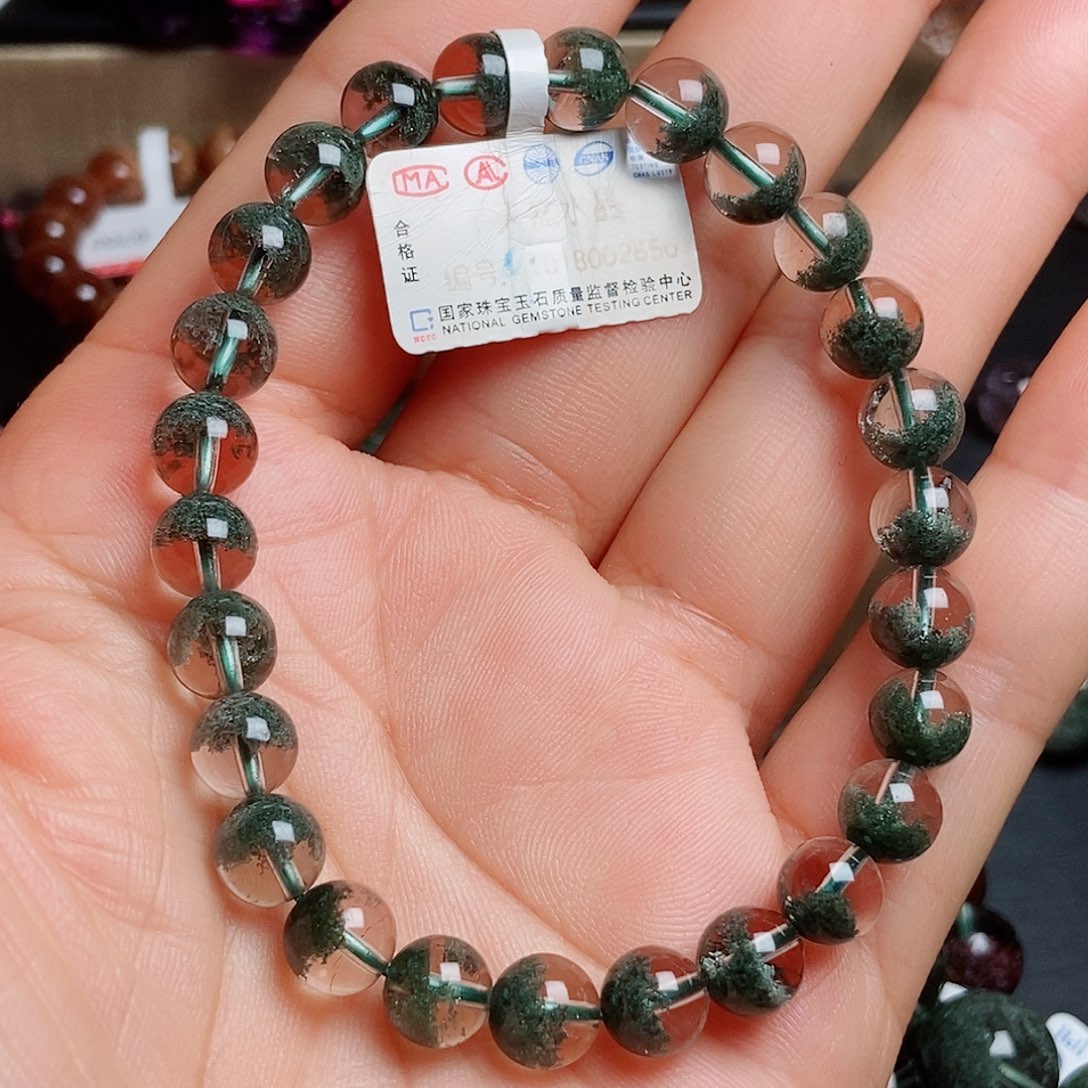 水晶手链未镶嵌绿幽灵7➕