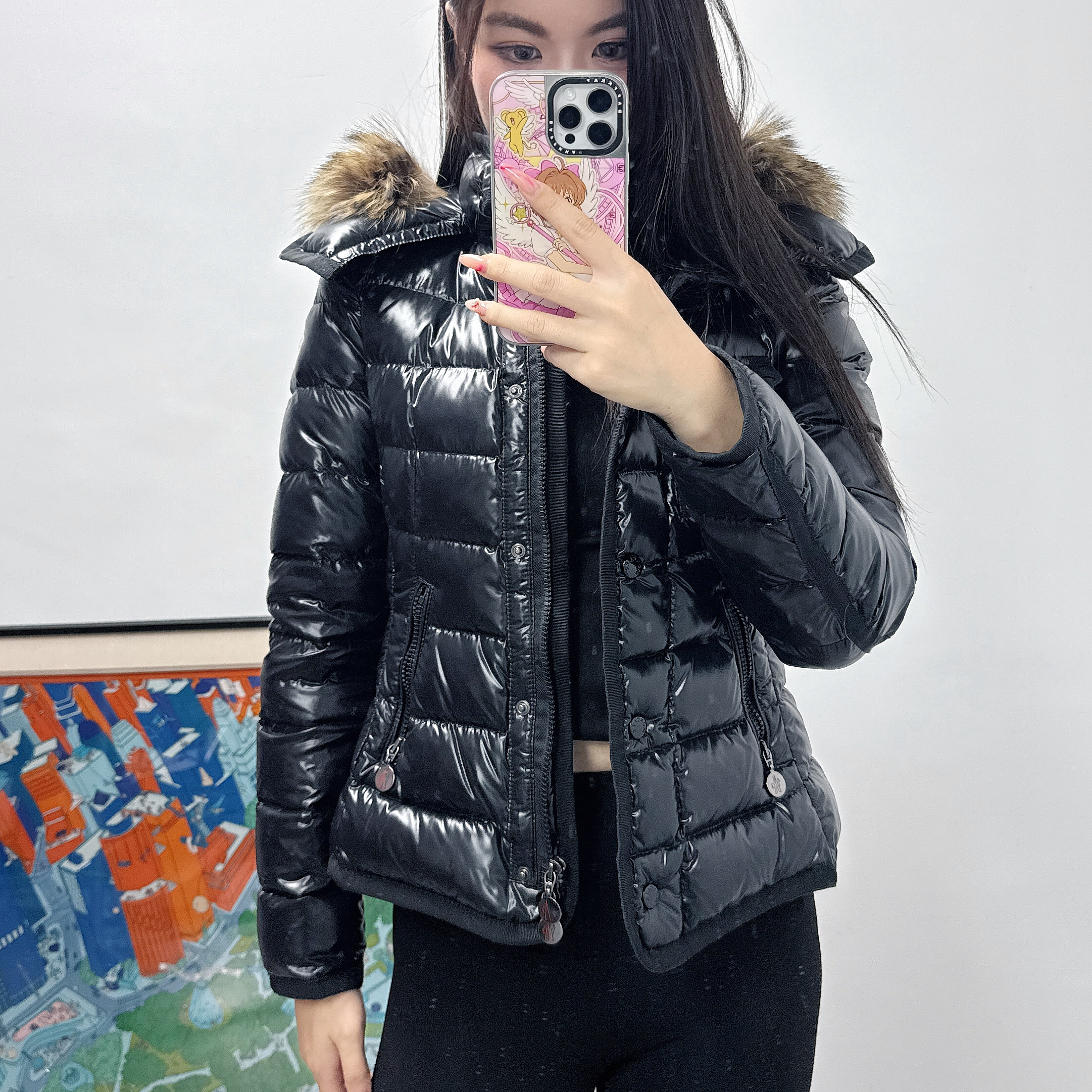 95新 MONCLER 羽绒服0码黑色/251115JCLLZ05