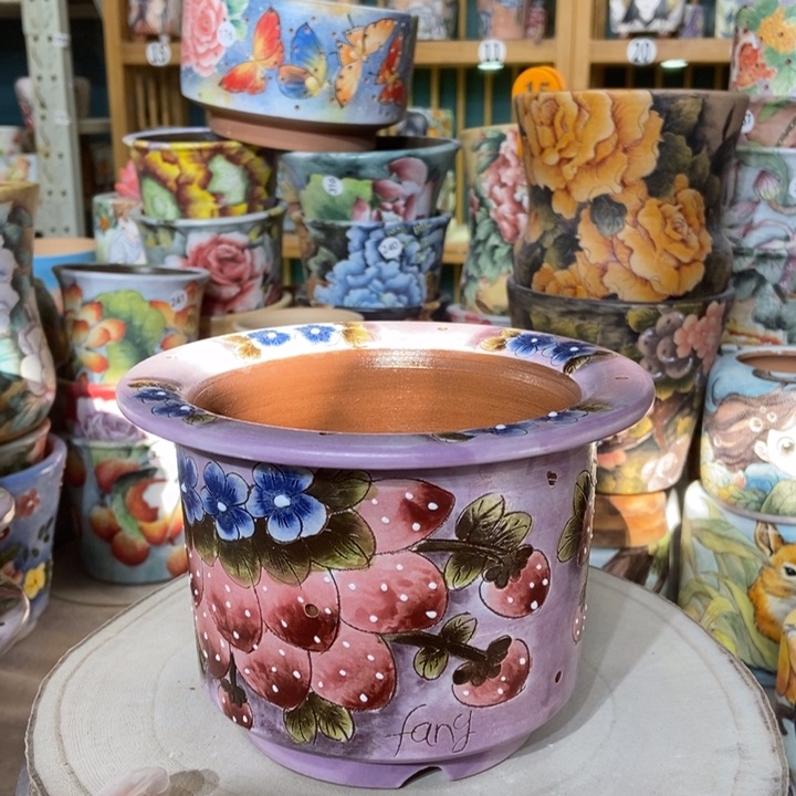 红陶景德镇艺术手绘作品