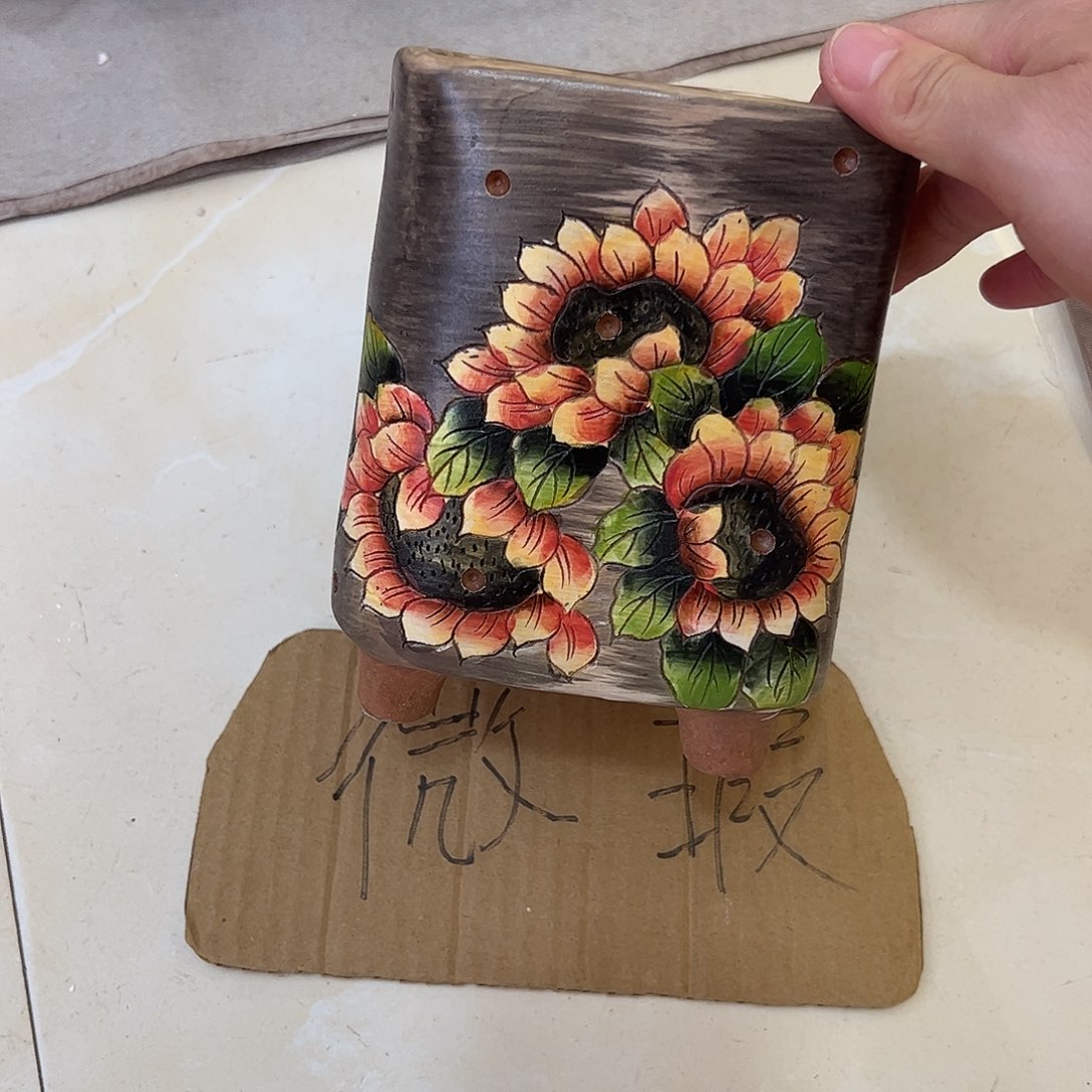 景德镇炫彩手绘口10高15