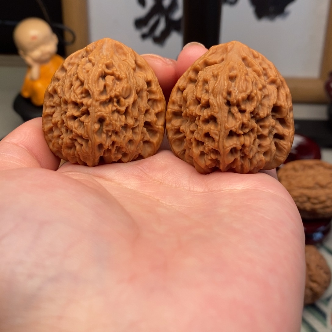 文玩核桃把件39尺南疆石