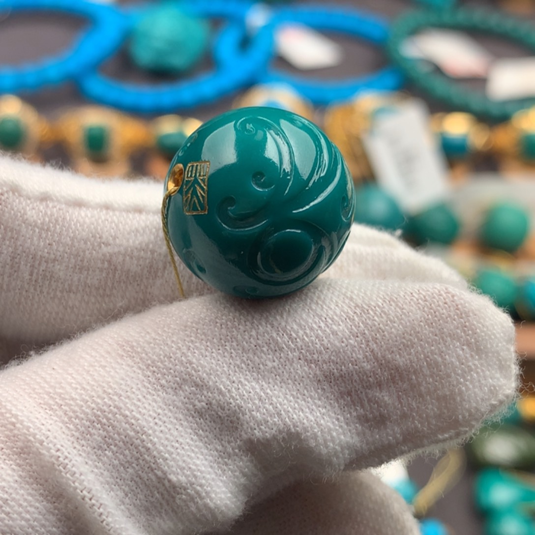 绿松石未镶嵌绿松石16.9mm