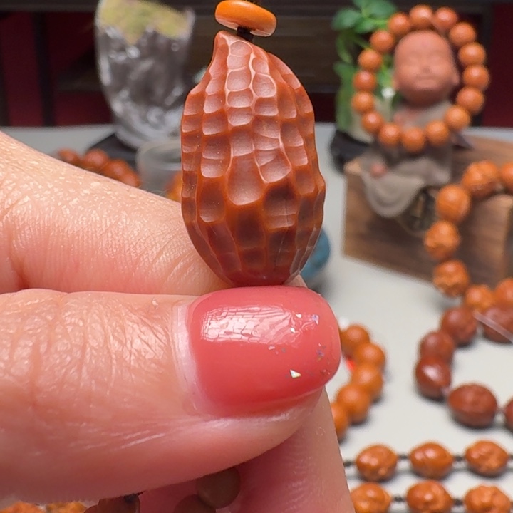 听***雪手串/手链橄榄核花